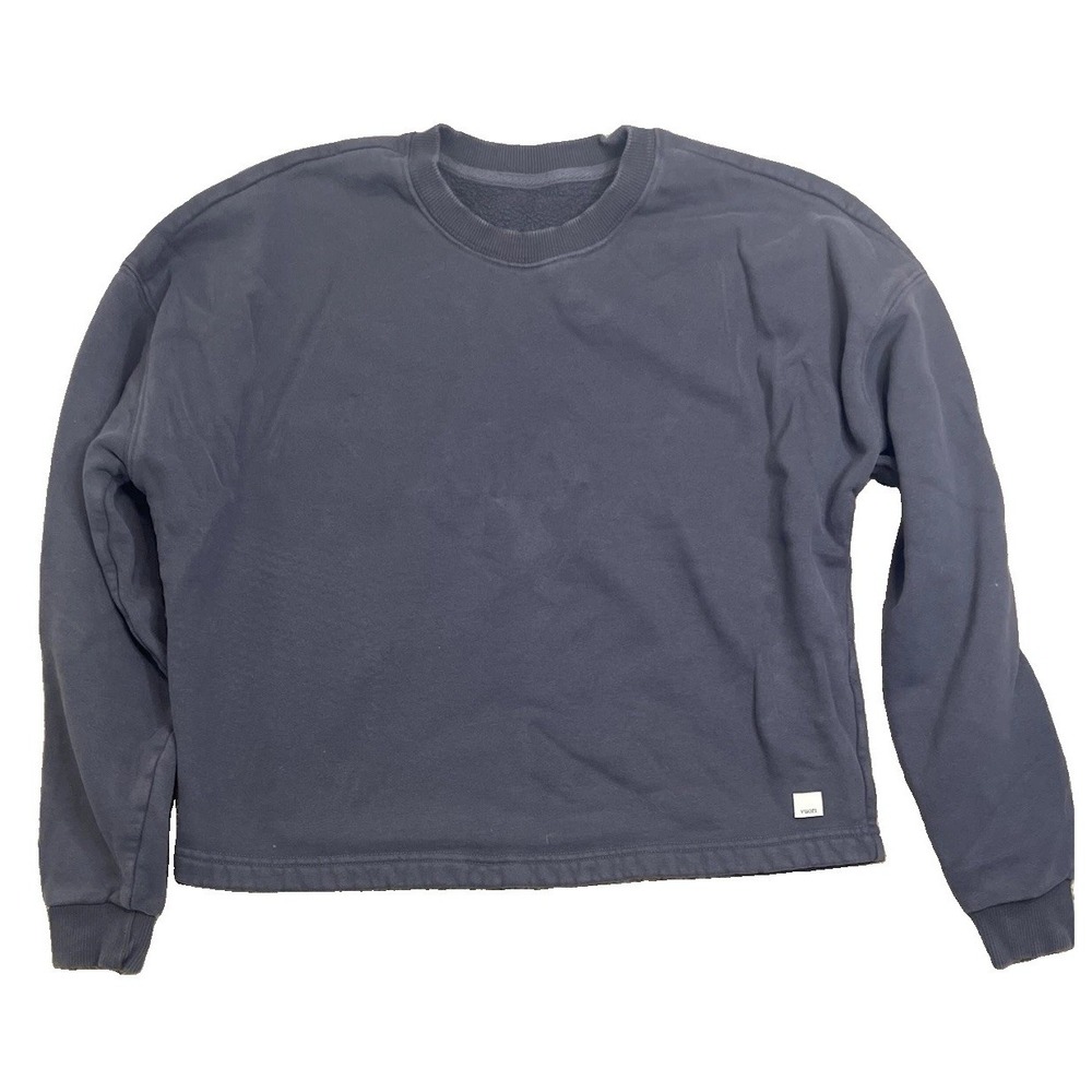 Vuori Women's Gray Crewneck Sweatshirt Pullover Cropped Size XS